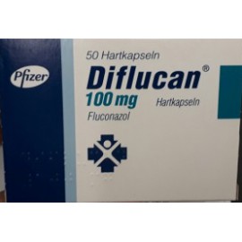 Изображение препарта из Германии: Дифлюкан Diflucan 100 мг/100 капсул