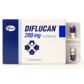 Изображение препарта из Германии: Дифлюкан Diflucan 200 мг/100 капсул