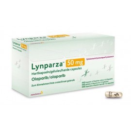 Изображение препарта из Германии: Линпарза Lynparza (Олапариб) 50 мг/4x112 капсул