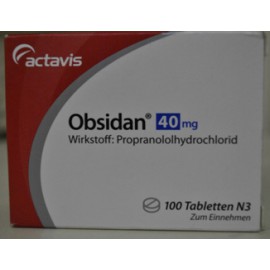 Изображение препарта из Германии: Обзидан Obsidan 40 мг/ 100 таблеток