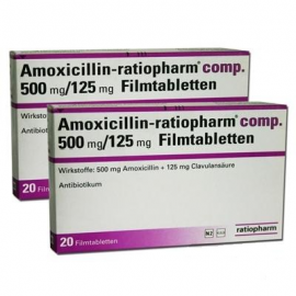 Изображение препарта из Германии: Амоксициллин AMOXICILLIN 500mg - 20 Шт