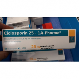Изображение препарта из Германии: Циклоспорин Ciclosporin 25Мг/50 Капсул