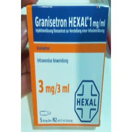 Изображение препарта из Германии: Гранистерон GRANISETRON HEXAL 1MG/ML  5X3 ml