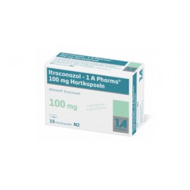 Изображение препарта из Германии: Итраконазол ITRACONAZOL  100 мг/15 капсул