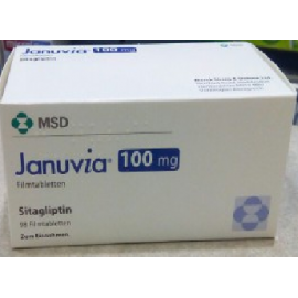 Изображение препарта из Германии: Янувия JANUVIA 100 мг/98 таблеток