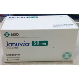 Изображение препарта из Германии: Янувия JANUVIA 50 мг/98 таблеток