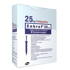 Изображение препарта из Германии: Энбрел Enbrel 25 мг/4 готовых шприца